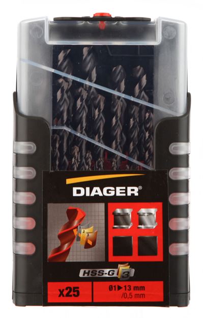 Image sur COFFRET FORETS HSS MULTICOUCHES G3 25pcs
