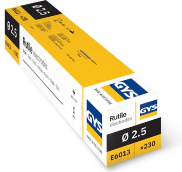 Image sur 230 Électrodes rutiles E6013 Ø 2,5